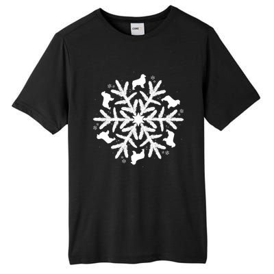 Australian Shepherd Great Gift Christmas Snowflake Funny Gift Tall Fusion ChromaSoft Performance T-Shirt