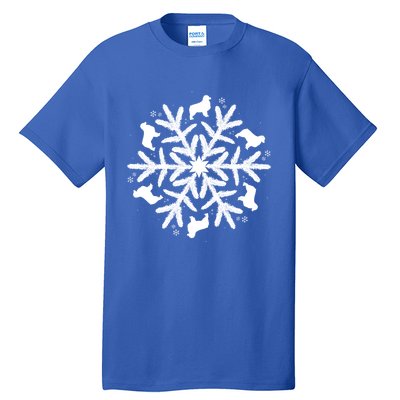 Australian Shepherd Great Gift Christmas Snowflake Funny Gift Tall T-Shirt