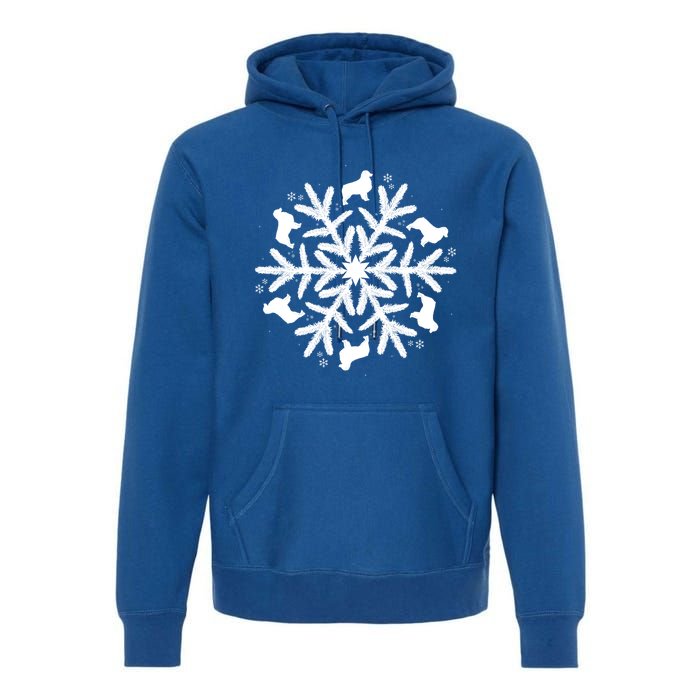 Australian Shepherd Great Gift Christmas Snowflake Funny Gift Premium Hoodie