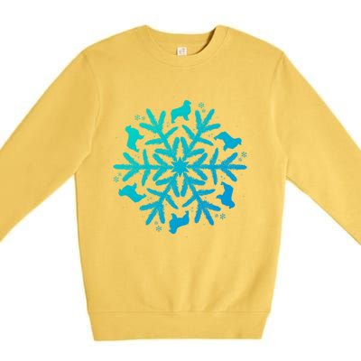 Australian Shepherd Great Gift Christmas Snowflake Funny Gift Premium Crewneck Sweatshirt