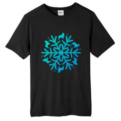 Australian Shepherd Great Gift Christmas Snowflake Funny Gift Tall Fusion ChromaSoft Performance T-Shirt