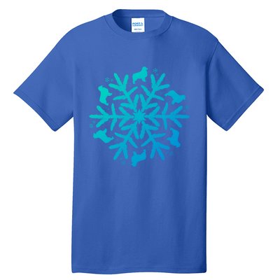 Australian Shepherd Great Gift Christmas Snowflake Funny Gift Tall T-Shirt