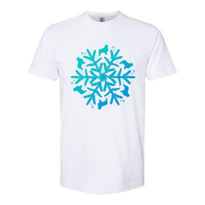 Australian Shepherd Great Gift Christmas Snowflake Funny Gift Softstyle® CVC T-Shirt