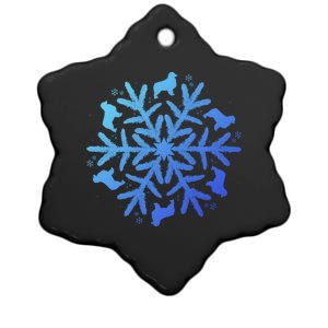 Australian Shepherd Great Gift Christmas Snowflake Funny Gift Ceramic Star Ornament