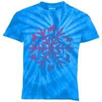 Australian Shepherd Great Gift Christmas Snowflake Funny Gift Kids Tie-Dye T-Shirt