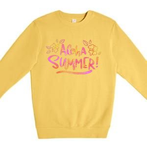 Aloha Summer Gift Premium Crewneck Sweatshirt