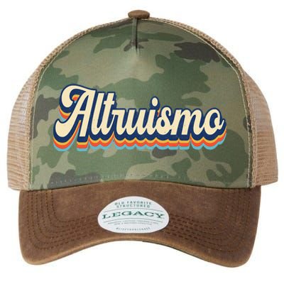 Altruismo Selfless Giving Inspiration Retro Altruismo Legacy Tie Dye Trucker Hat