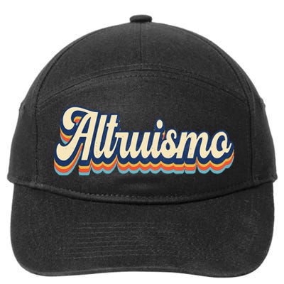 Altruismo Selfless Giving Inspiration Retro Altruismo 7-Panel Snapback Hat