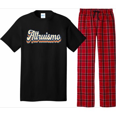 Altruismo Selfless Giving Inspiration Retro Altruismo Pajama Set