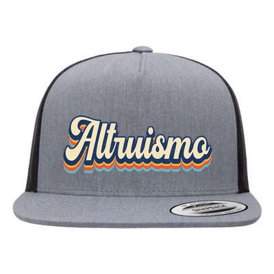 Altruismo Selfless Giving Inspiration Retro Altruismo Flat Bill Trucker Hat