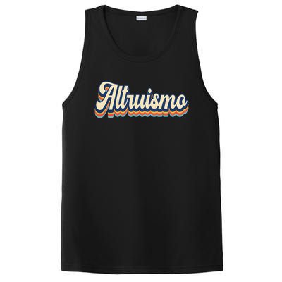 Altruismo Selfless Giving Inspiration Retro Altruismo PosiCharge Competitor Tank