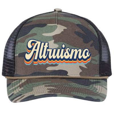 Altruismo Selfless Giving Inspiration Retro Altruismo Retro Rope Trucker Hat Cap