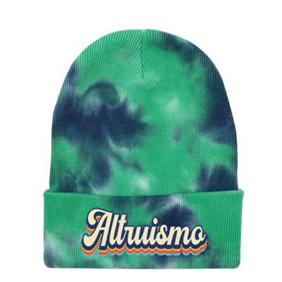 Altruismo Selfless Giving Inspiration Retro Altruismo Tie Dye 12in Knit Beanie