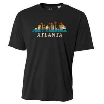 Atlanta Skyline Georgia Atl Vintage Pride Retro Cooling Performance Crew T-Shirt