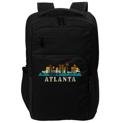 Atlanta Skyline Georgia Atl Vintage Pride Retro Impact Tech Backpack