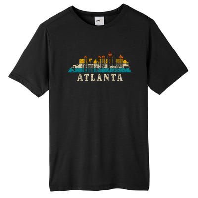 Atlanta Skyline Georgia Atl Vintage Pride Retro Tall Fusion ChromaSoft Performance T-Shirt