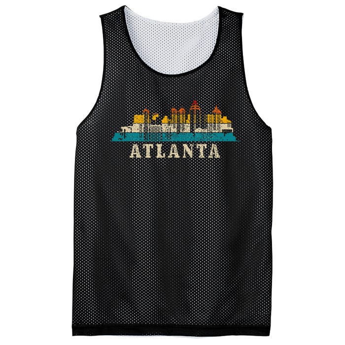 Atlanta Skyline Georgia Atl Vintage Pride Retro Mesh Reversible Basketball Jersey Tank