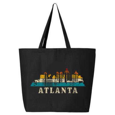 Atlanta Skyline Georgia Atl Vintage Pride Retro 25L Jumbo Tote