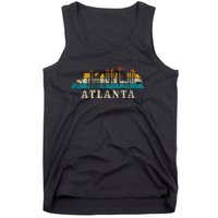 Atlanta Skyline Georgia Atl Vintage Pride Retro Tank Top