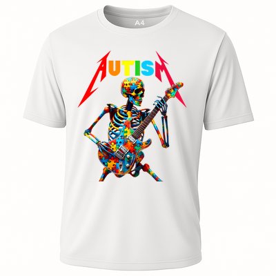 Autism Skeleton Guitar Player Rock Music Autism Awareness Performance Shirt