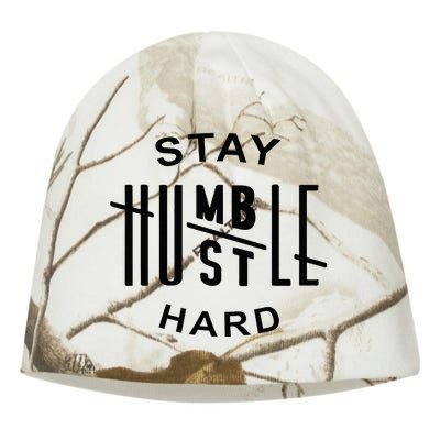 Always Stay Humble Hustle Hard Spread Kindness Inspirational Kati - Camo Knit Beanie