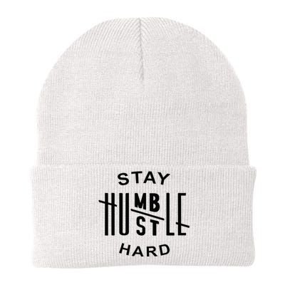 Always Stay Humble Hustle Hard Spread Kindness Inspirational Knit Cap Winter Beanie