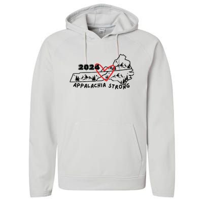 Appalachia Strong Hurricane Helene Southern Relief Hurricane Strong States Performance Fleece Hoodie