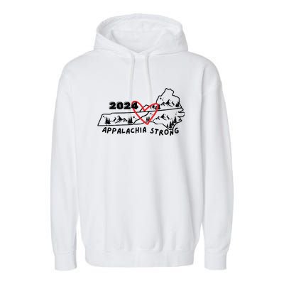 Appalachia Strong Hurricane Helene Southern Relief Hurricane Strong States Garment-Dyed Fleece Hoodie