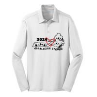 Appalachia Strong Hurricane Helene Southern Relief Hurricane Strong States Silk Touch Performance Long Sleeve Polo