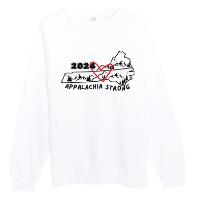 Appalachia Strong Hurricane Helene Southern Relief Hurricane Strong States Premium Crewneck Sweatshirt