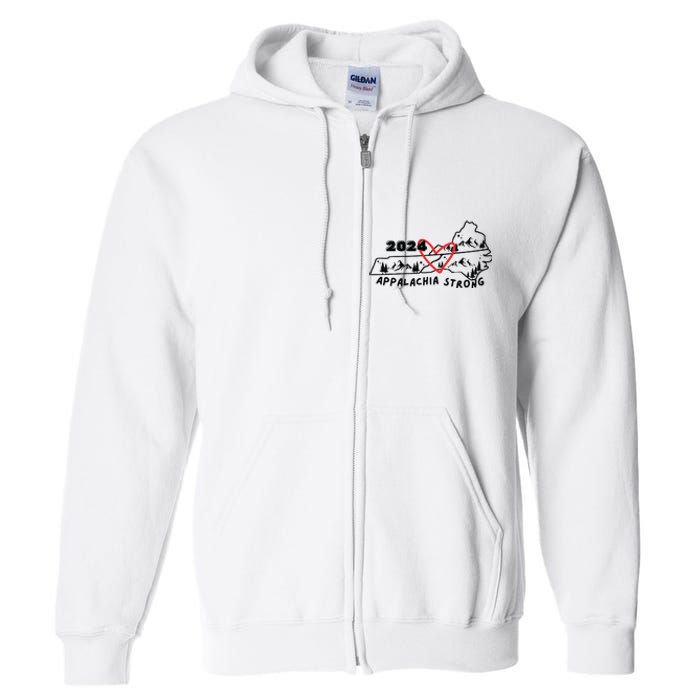 Appalachia Strong Hurricane Helene Southern Relief Hurricane Strong States Full Zip Hoodie