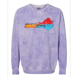 Appalachia Strong Hurricane Helene Virginia Colorblast Crewneck Sweatshirt