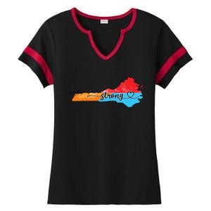 Appalachia Strong Hurricane Helene Virginia Ladies Halftime Notch Neck Tee