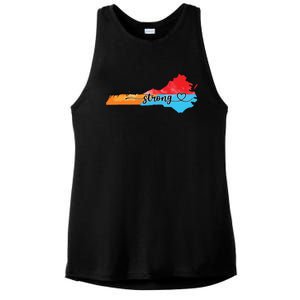 Appalachia Strong Hurricane Helene Virginia Ladies PosiCharge Tri-Blend Wicking Tank