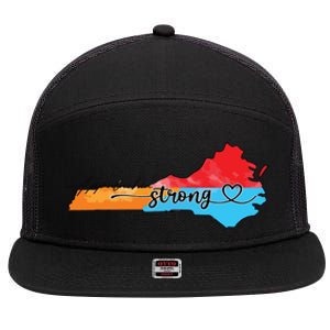 Appalachia Strong Hurricane Helene Virginia 7 Panel Mesh Trucker Snapback Hat