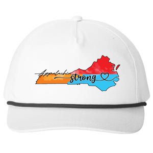 Appalachia Strong Hurricane Helene Virginia Snapback Five-Panel Rope Hat