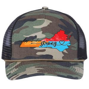 Appalachia Strong Hurricane Helene Virginia Retro Rope Trucker Hat Cap