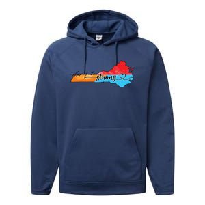 Appalachia Strong Hurricane Helene Virginia Performance Fleece Hoodie