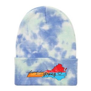 Appalachia Strong Hurricane Helene Virginia Tie Dye 12in Knit Beanie