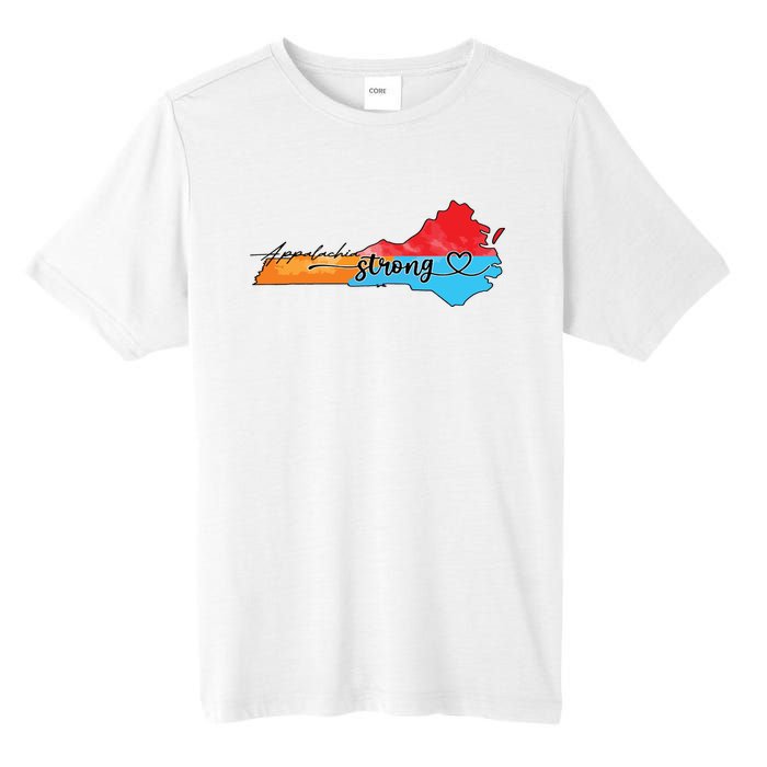 Appalachia Strong Hurricane Helene Virginia Tall Fusion ChromaSoft Performance T-Shirt