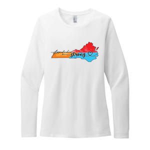 Appalachia Strong Hurricane Helene Virginia Womens CVC Long Sleeve Shirt