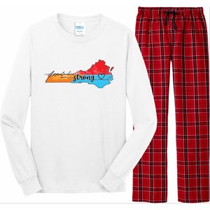 Appalachia Strong Hurricane Helene Virginia Long Sleeve Pajama Set