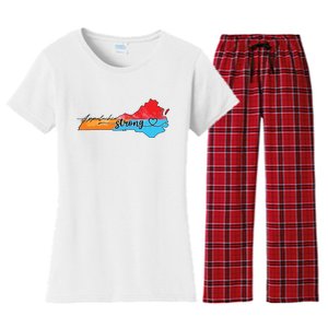 Appalachia Strong Hurricane Helene Virginia Women's Flannel Pajama Set