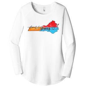 Appalachia Strong Hurricane Helene Virginia Women's Perfect Tri Tunic Long Sleeve Shirt