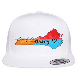 Appalachia Strong Hurricane Helene Virginia Flat Bill Trucker Hat