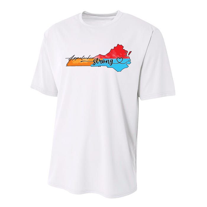 Appalachia Strong Hurricane Helene Virginia Performance Sprint T-Shirt