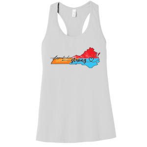 Appalachia Strong Hurricane Helene Virginia Women's Racerback Tank