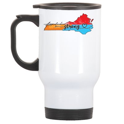 Appalachia Strong Hurricane Helene Virginia Stainless Steel Travel Mug