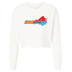 Appalachia Strong Hurricane Helene Virginia Cropped Pullover Crew