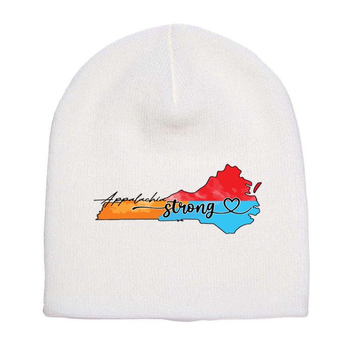 Appalachia Strong Hurricane Helene Virginia Short Acrylic Beanie